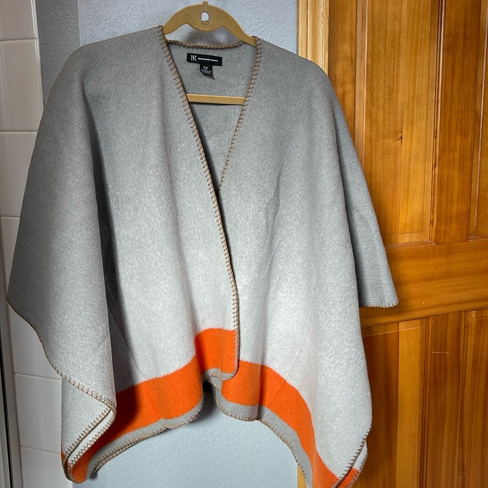 INC fitted poncho